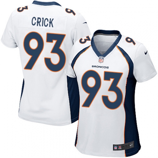 Women's Nike Denver Broncos #93 Jared Crick Game White NFL Jersey - Ujersey