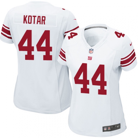 Women's Nike New York Giants #44 Doug Kotar Game White NFL Jersey - Ujersey