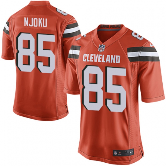 Men's Nike Cleveland Browns #85 David Njoku Game Orange Alternate NFL Jersey - Ujersey