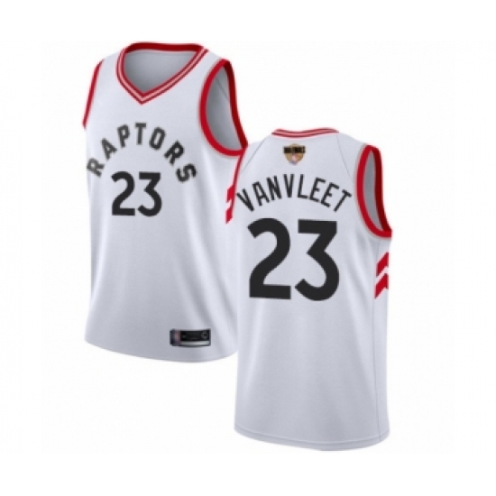Men's Toronto Raptors #23 Fred VanVleet Swingman White 2019 Basketball Finals Bound Jersey - Association Edition - Ujersey