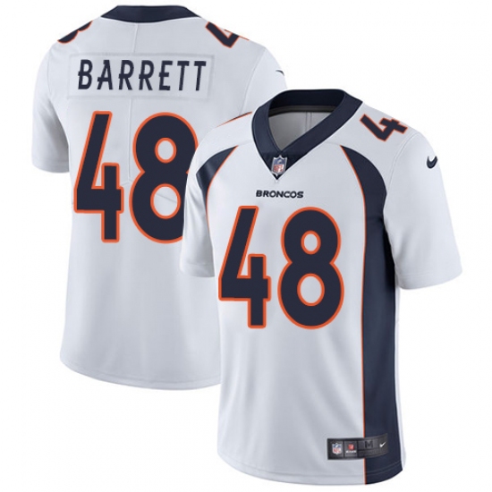 Men's Nike Denver Broncos #48 Shaquil Barrett White Vapor Untouchable Limited Player NFL Jersey - Ujersey