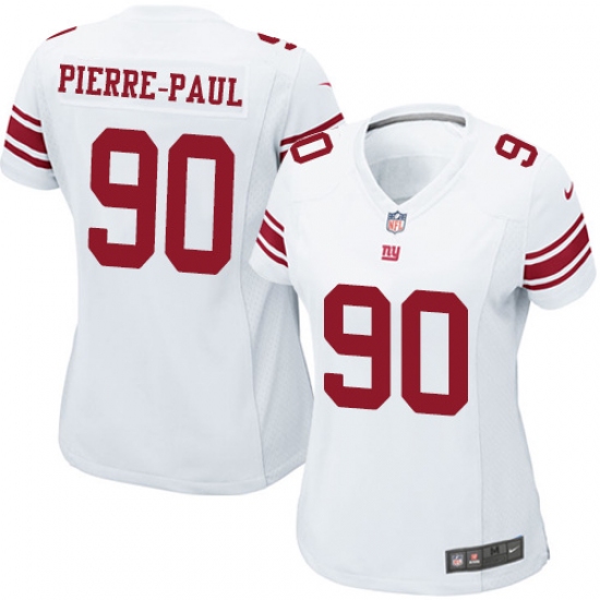 Women's Nike New York Giants #90 Jason Pierre-Paul Game White NFL Jersey - Ujersey