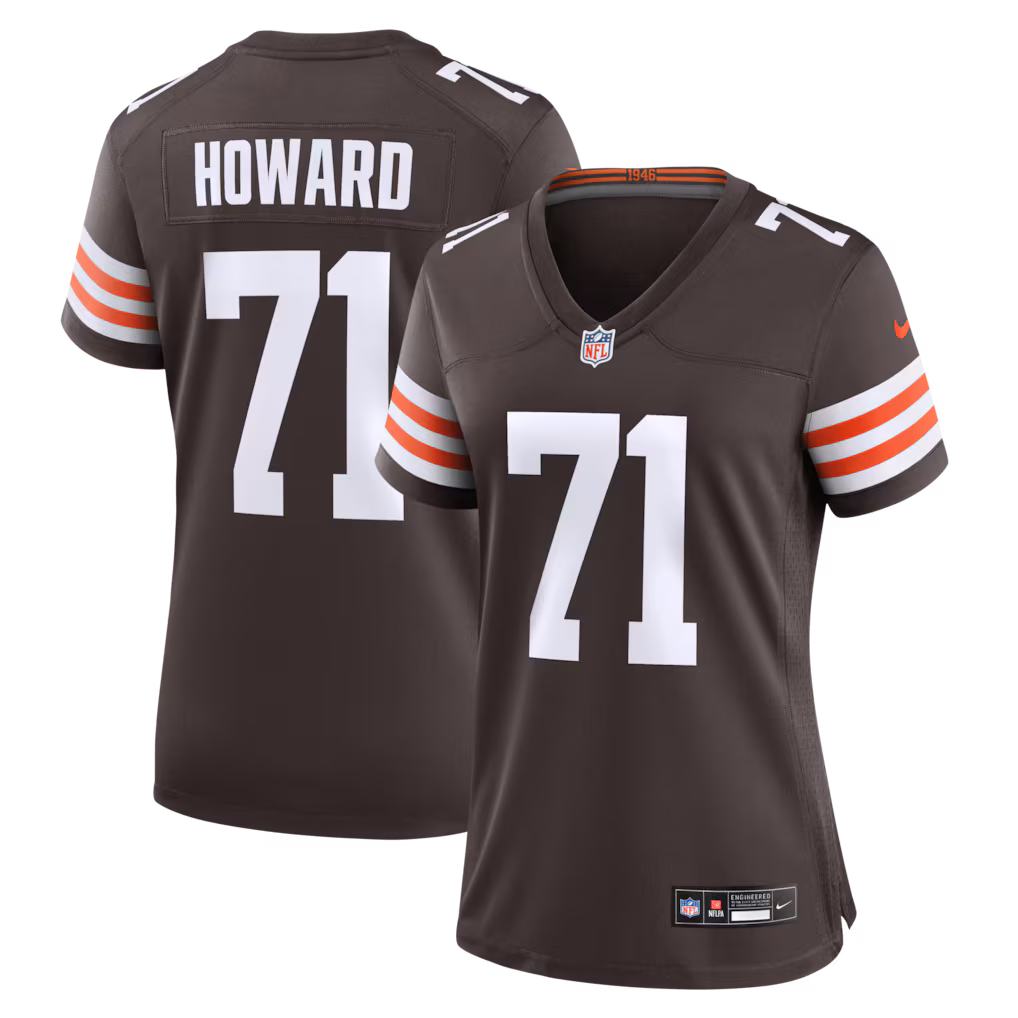 Women's Cleveland Browns Tytus Howard Nike Brown Team Game Jersey