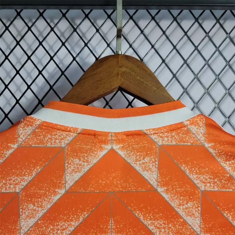 Netherlands Retro Jersey Custom Home Soccer Jersey 1988 - ujerseystore