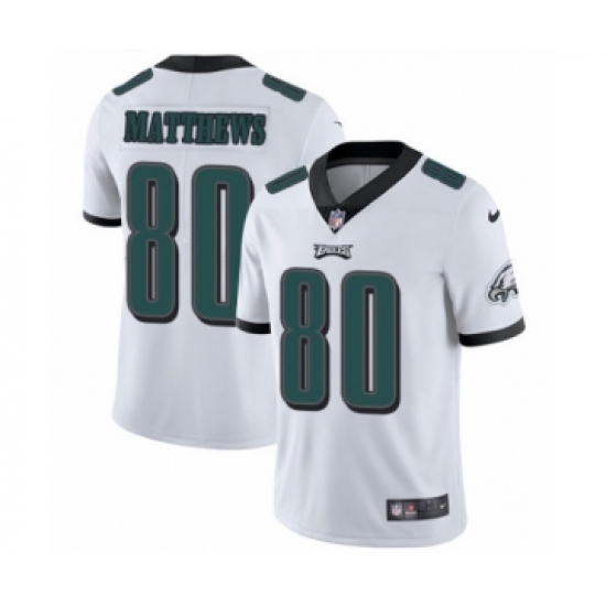 Men's Nike Philadelphia Eagles #80 Jordan Matthews White Vapor Untouchable Limited Player NFL Jersey - Ujersey