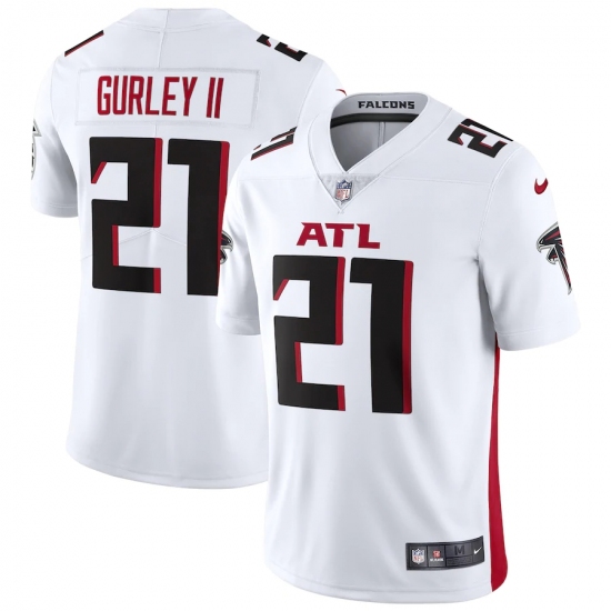 Men's Atlanta Falcons #21 Todd Gurley II Nike White Vapor Limited Jersey.webp
