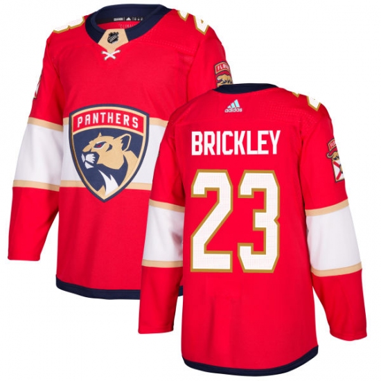 Youth Adidas Florida Panthers #23 Connor Brickley Premier Red Home NHL Jersey - Ujersey