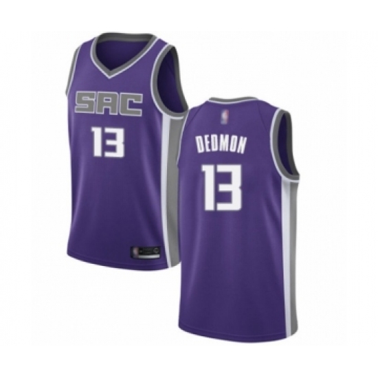 Men's Sacramento Kings #13 Dewayne Dedmon Authentic Purple Basketball Jersey - Icon Edition - Ujersey
