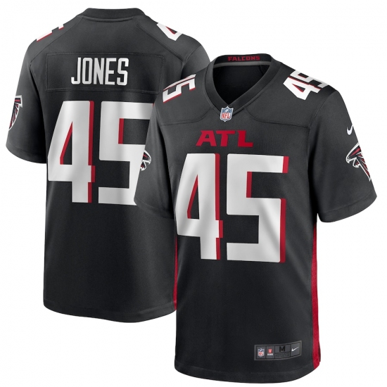 Men's Atlanta Falcons #45 Deion Jones Nike Black Game Player Jersey - Ujersey