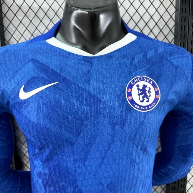 Chelsea Football Jersey Home Long Sleeve Shirt 2025/26 - Ujersey NHL