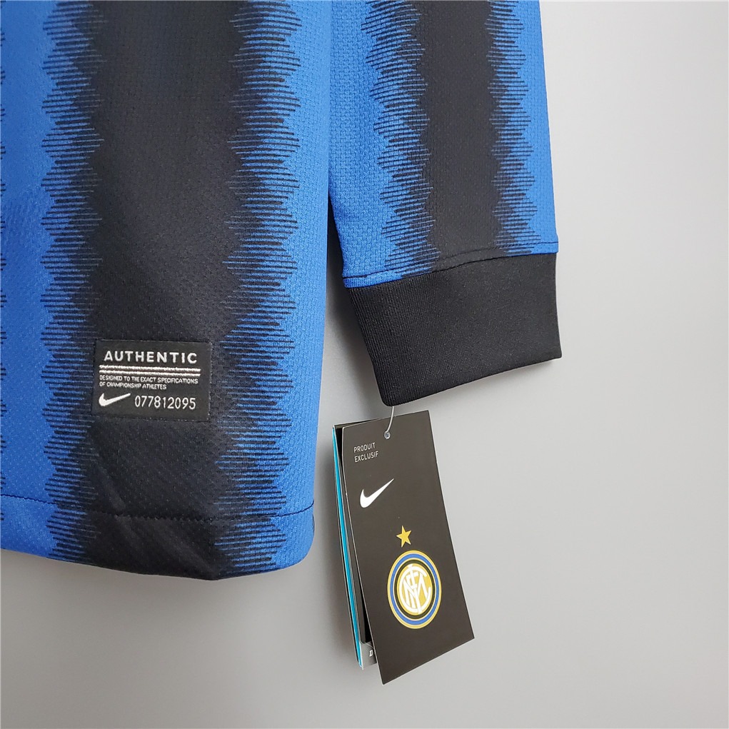 Inter Milan Jersey Custom Home Retro Soccer Jersey Long Sleeve 2010/11 - ujerseystore