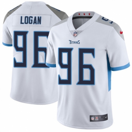 Men's Nike Tennessee Titans #96 Bennie Logan White Vapor Untouchable Limited Player NFL Jersey - Ujersey