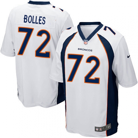 Men's Nike Denver Broncos #72 Garett Bolles Game White NFL Jersey - Ujersey
