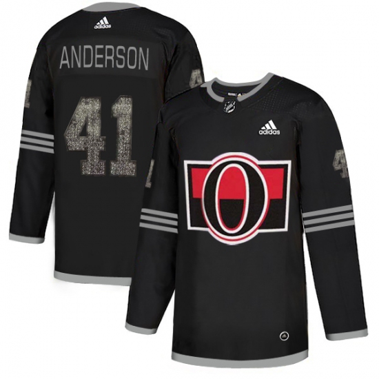 Men's Adidas Ottawa Senators #41 Craig Anderson Black_1 Authentic Classic Stitched NHL Jersey - Ujersey