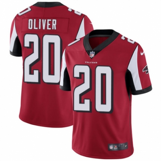 Youth Nike Atlanta Falcons #20 Isaiah Oliver Red Team Color Vapor Untouchable Limited Player NFL Jersey - Ujersey