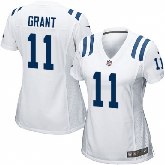 Women's Nike Indianapolis Colts #11 Ryan Grant Game White NFL Jersey - Ujersey