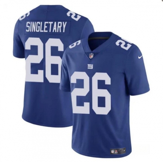 Men's New York Giants #26 Devin Singletary Blue Vapor Untouchable Limited Football Stitched Jersey - Ujersey