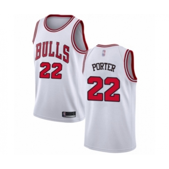 Women's Chicago Bulls #22 Otto Porter Authentic White Basketball Jersey - Association Edition - Ujersey