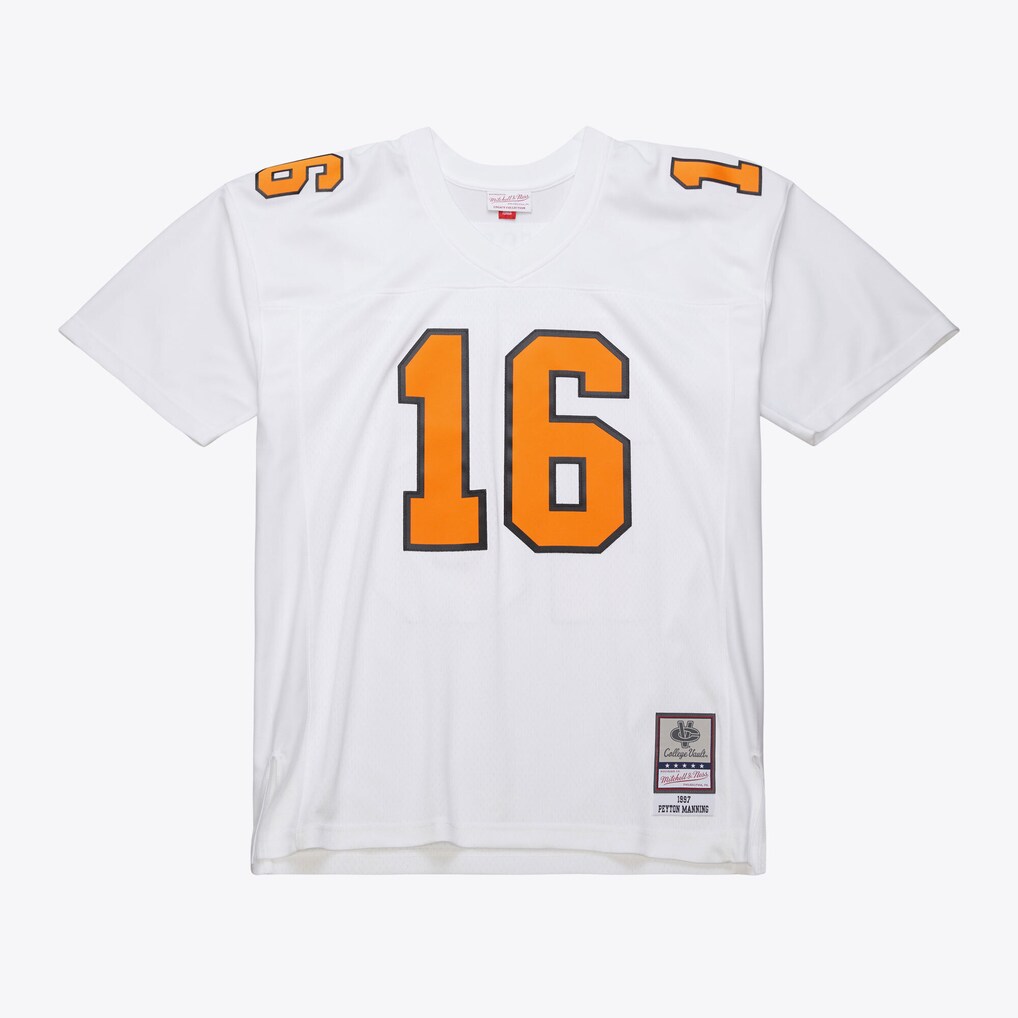 Men's Mitchell & Ness Peyton Manning White Tennessee Volunteers 1997 Legacy Replica Jersey - Ujersey