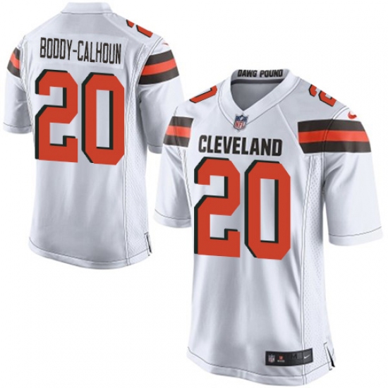 Men's Nike Cleveland Browns #20 Briean Boddy-Calhoun Game White NFL Jersey - Ujersey