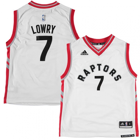 Men's Adidas Toronto Raptors #7 Kyle Lowry Swingman White NBA Jersey - Ujersey