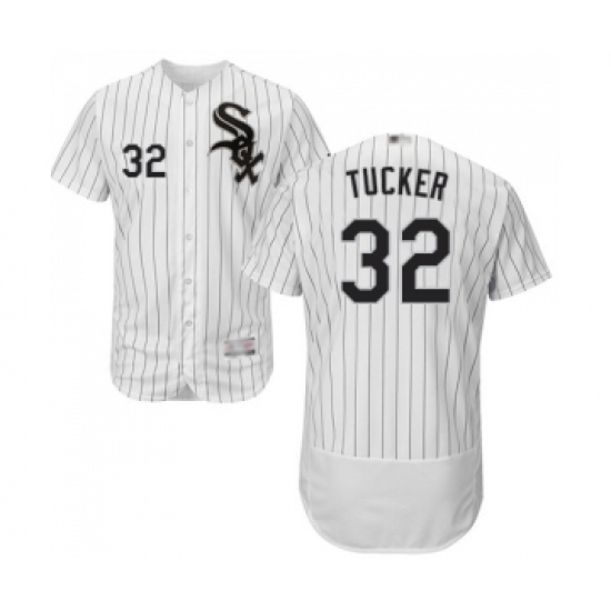 Men's Chicago White Sox #32 Preston Tucker White Home Flex Base Authentic Collection Baseball Jersey - Ujersey