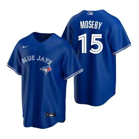 Mens Toronto Blue Jays #15 Moseby Nike Royal Alternate Cool Base Jersey - Ujersey