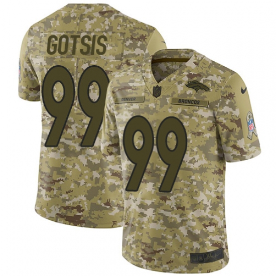 Youth Nike Denver Broncos #99 Adam Gotsis Limited Camo 2018 Salute to Service NFL Jersey - Ujersey