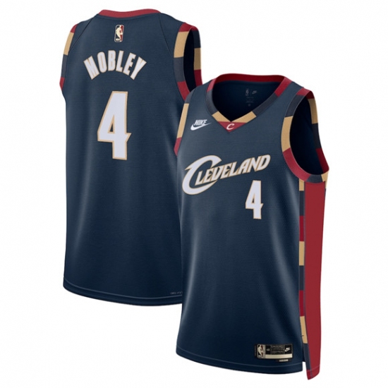 Men's Cleveland Cavaliers #4 Evan Mobley Navy 2025 Classic Edition Stitched Jersey - Ujersey