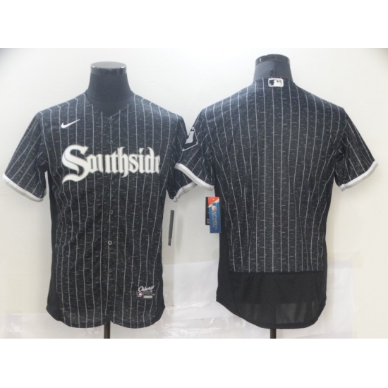 Men's Nike Chicago White Sox Southside Blank Black Authentic Stitched Jersey - Ujersey