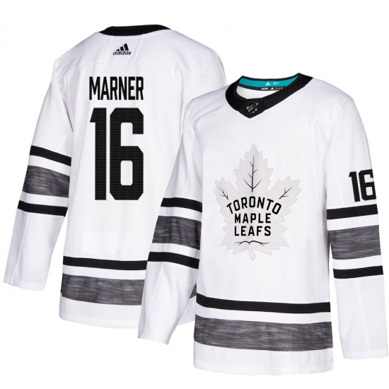 Men's Adidas Toronto Maple Leafs #16 Mitchell Marner White 2019 All-Star Game Parley Authentic Stitched NHL Jersey - Ujersey