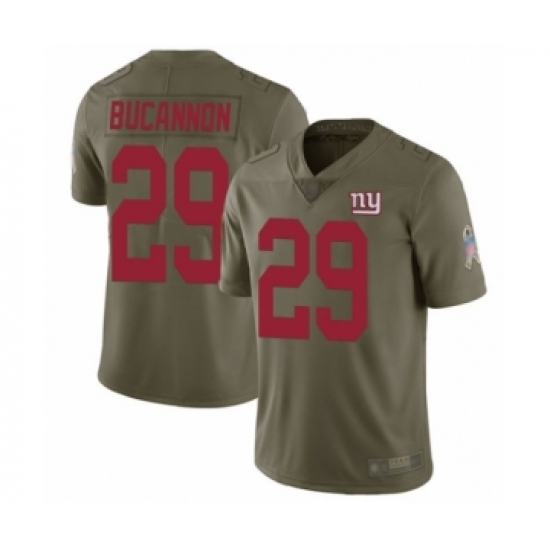 Youth New York Giants #29 Deone Bucannon Limited Olive 2017 Salute to Service Football Jersey - Ujersey