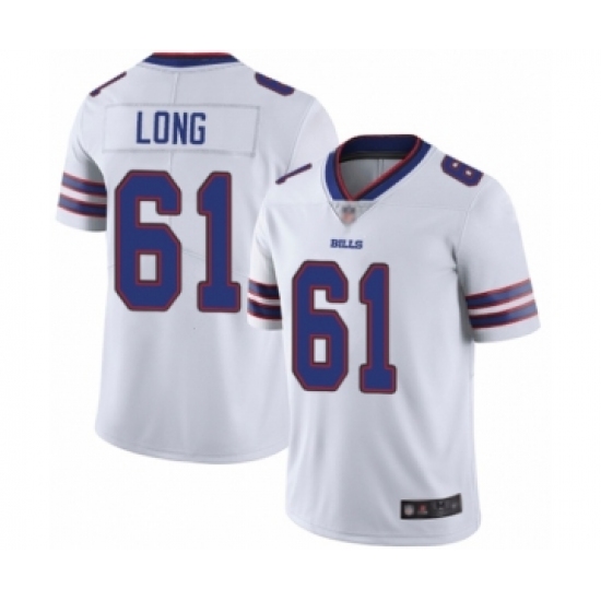 Men's Buffalo Bills #61 Spencer Long White Vapor Untouchable Limited Player Football Jersey - Ujersey