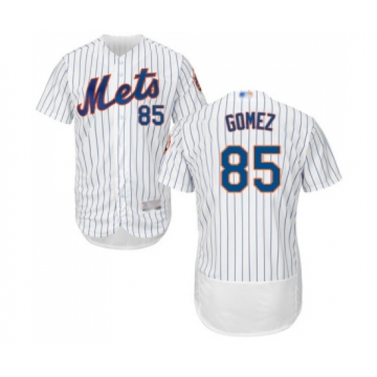 Men's New York Mets #85 Carlos Gomez White Home Flex Base Authentic Collection Baseball Jersey - Ujersey