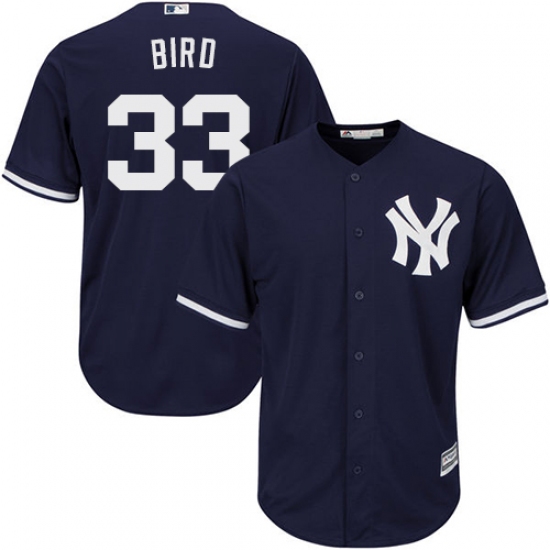 Men's Majestic New York Yankees #33 Greg Bird Replica Navy Blue Alternate MLB Jersey - Ujersey
