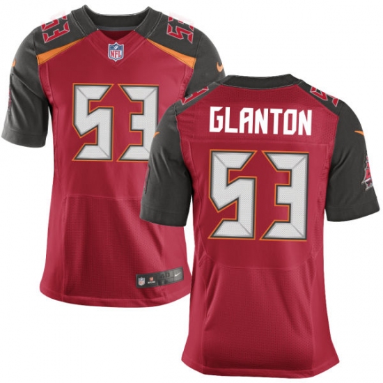 Men's Nike Tampa Bay Buccaneers #53 Adarius Glanton Elite Red Team Color NFL Jersey - Ujersey