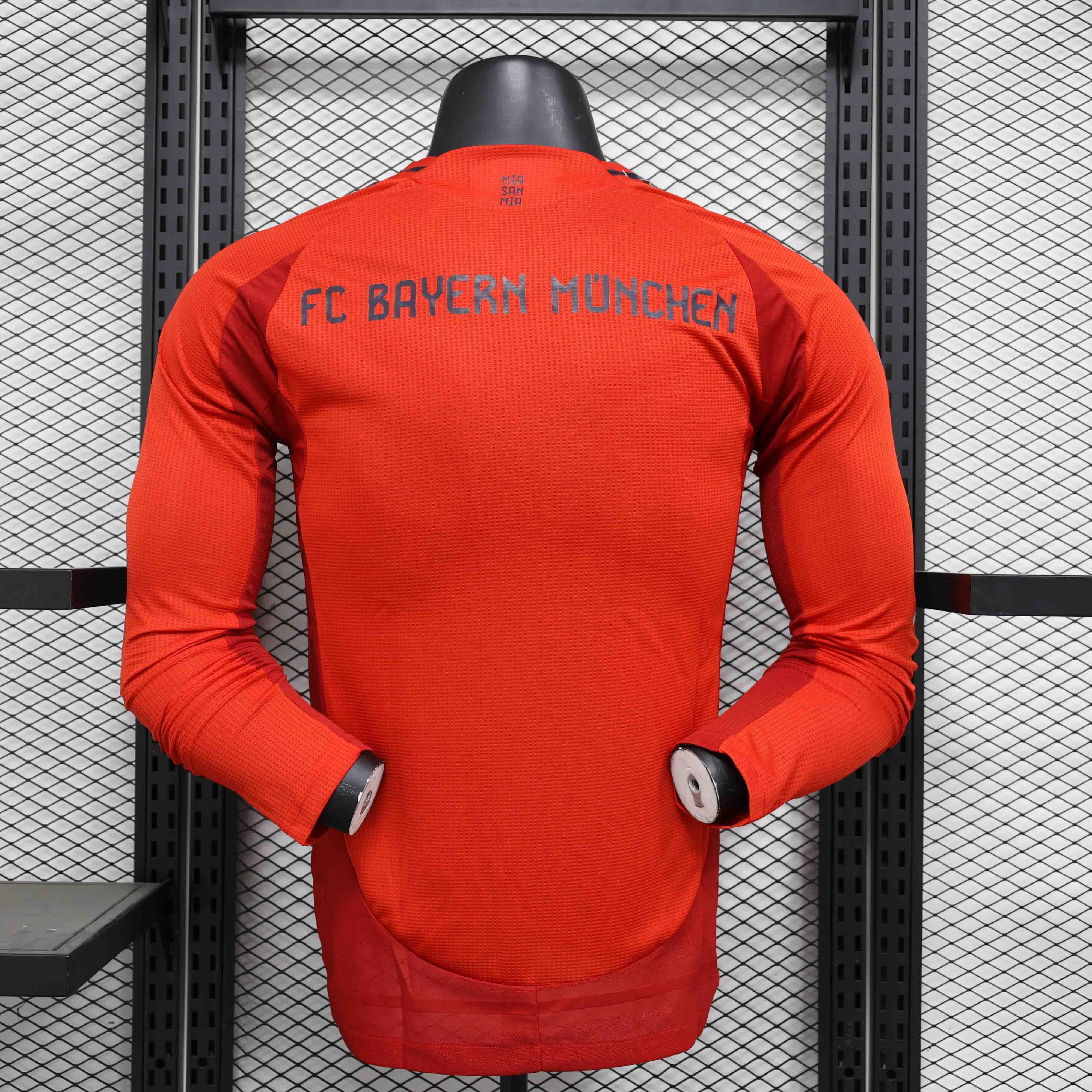 Bayern Munich Home Jersey Long Sleeve Player Version 2024/25 - U-jersey