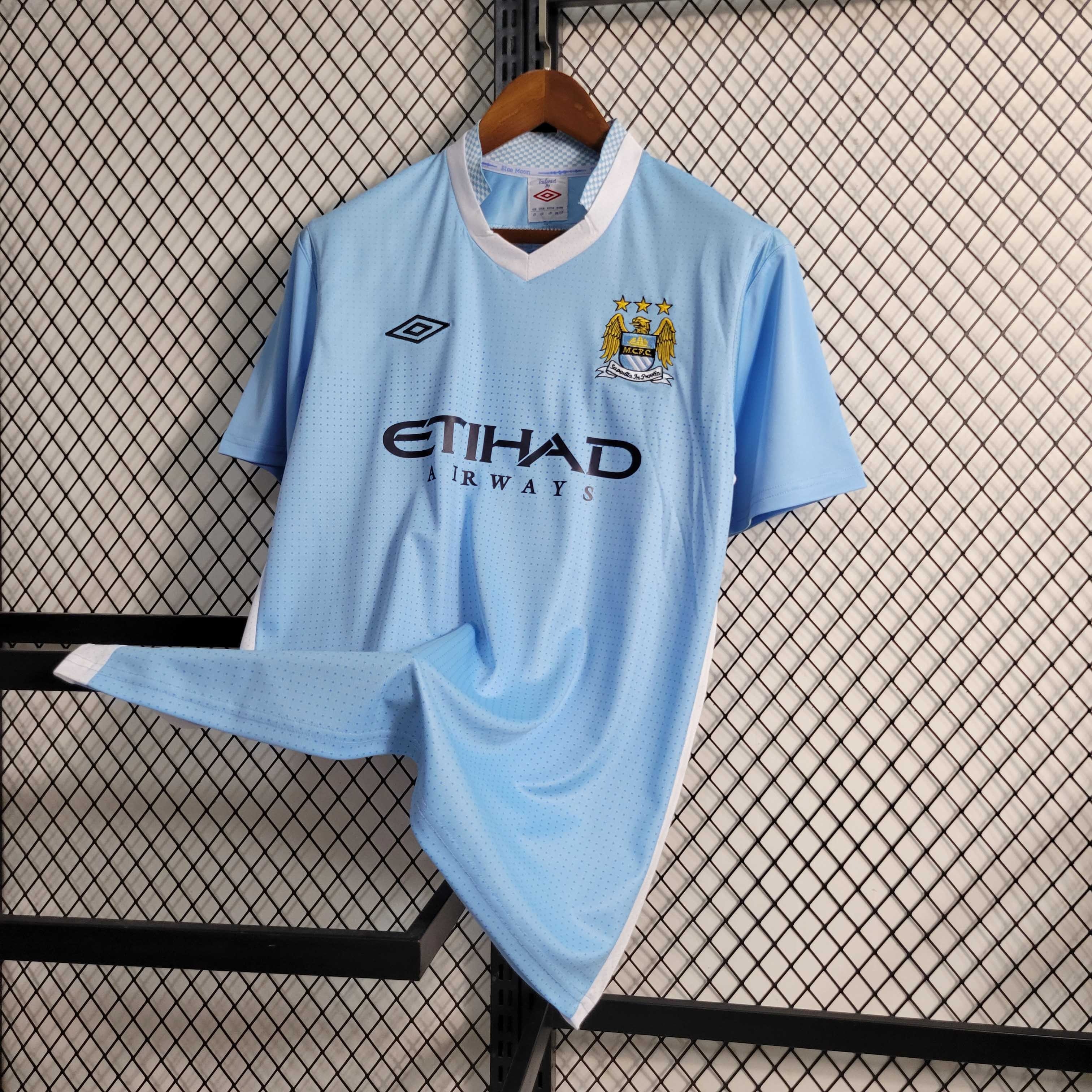 Manchester City Retro Home Football Jersey Shirt 2011/12 - U-jersey