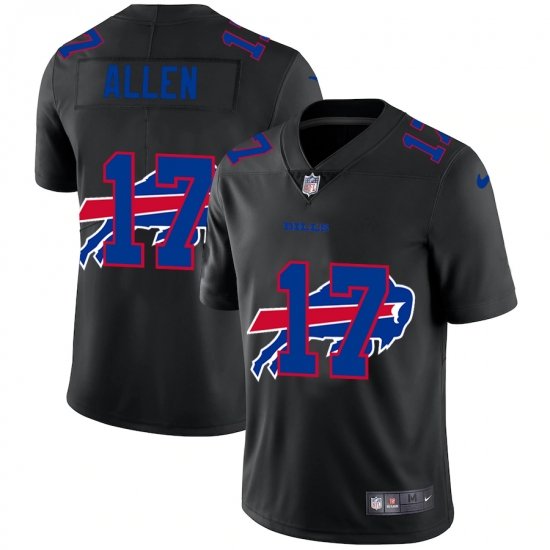 Men's Buffalo Bills #17 Josh Allen Black Nike Black Shadow Edition Limited Jersey - Ujersey