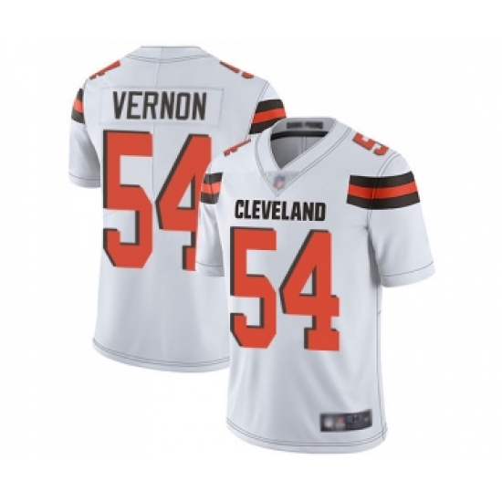 Men's Cleveland Browns #54 Olivier Vernon White Vapor Untouchable Limited Player Football Jersey - Ujersey