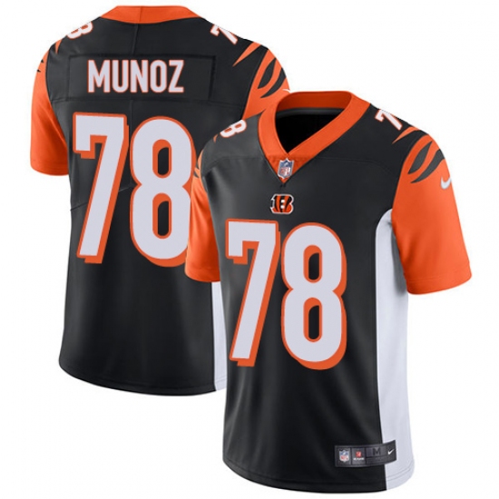 Men's Nike Cincinnati Bengals #78 Anthony Munoz Vapor Untouchable Limited Black Team Color NFL Jersey - Ujersey
