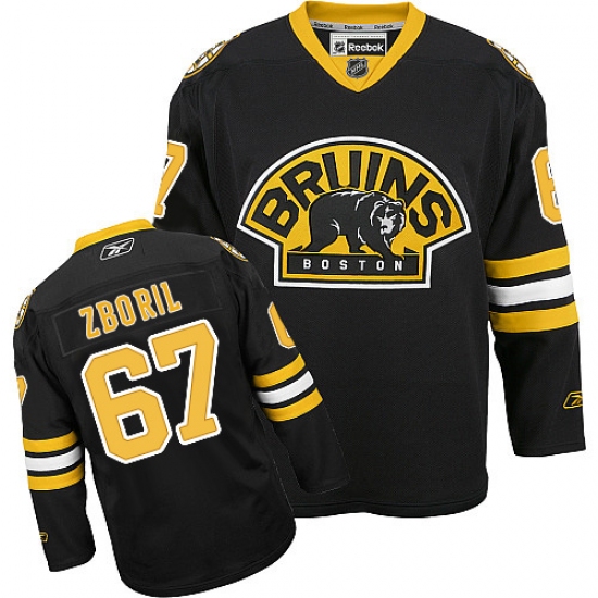 Youth Reebok Boston Bruins #67 Jakub Zboril Authentic Black Third NHL Jersey - Ujersey