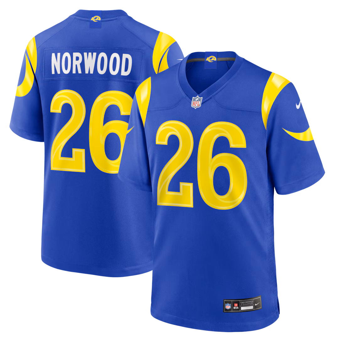 Men's Los Angeles Rams Drey Norwood Nike Royal Game Jersey - Ujersey