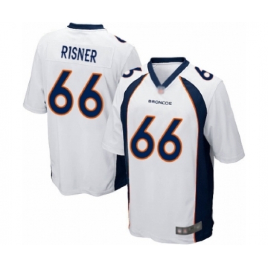 Men's Denver Broncos #66 Dalton Risner Game White Football Jersey - Ujersey