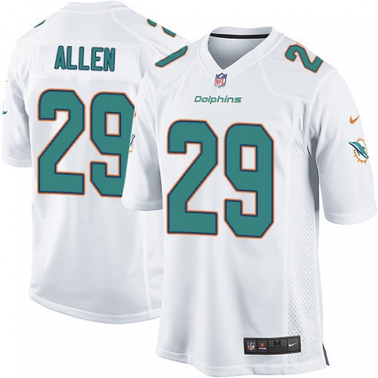 Men's Nike Miami Dolphins #29 Nate Allen Game White NFL Jersey - Ujersey