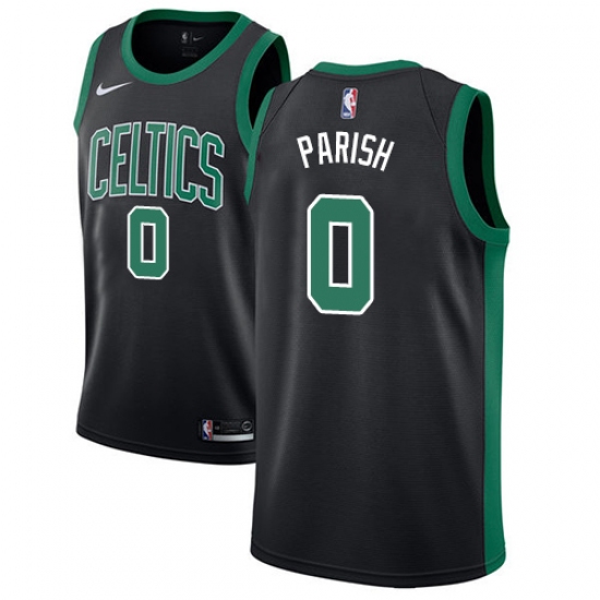 Men's Adidas Boston Celtics #0 Robert Parish Authentic Black NBA Jersey - Statement Edition - Ujersey