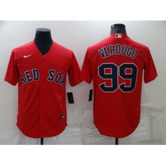 Men's Boston Red Sox #99 Alex Verdugo Red New Cool Base Stitched Nike Jersey - Ujersey