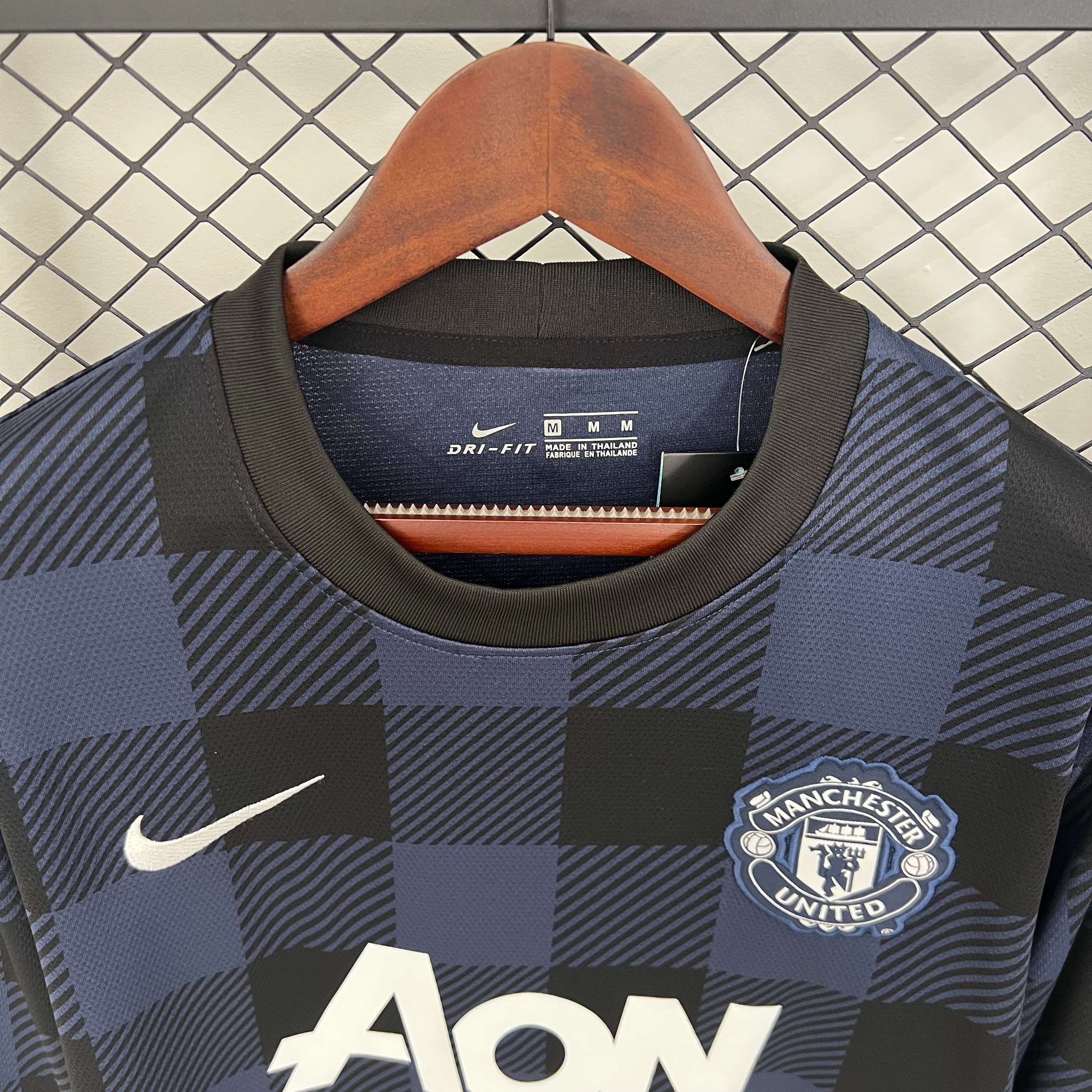 Manchester United Retro Away Long Sleeve Football Jersey Shirt 2013/14
