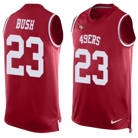 Men's Nike San Francisco 49ers #23 Will Redmond Limited Red Player Name & Number Tank Top NFL Jersey - Ujersey