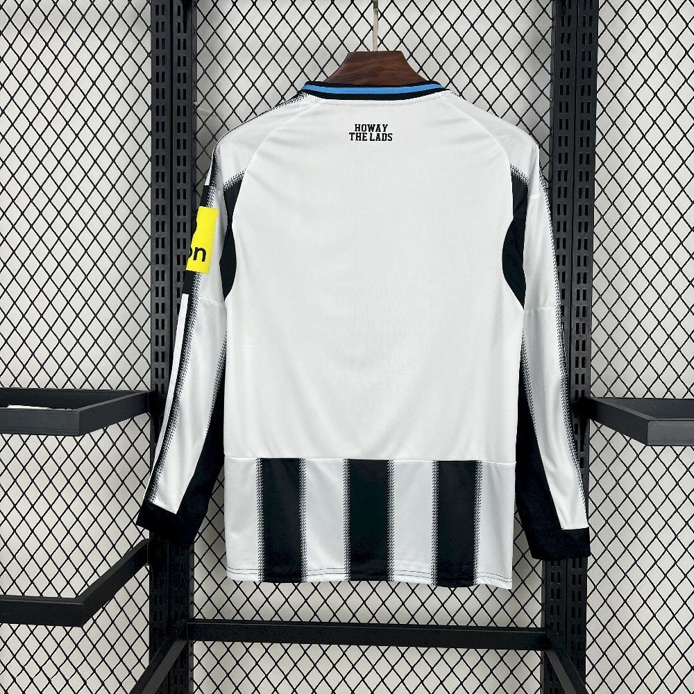 Newcastle United Football Jersey Home Custom Long Sleeve Shirt 2025/26 - ujerseystore